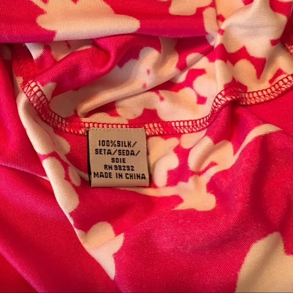 tibi Pink & White Print Tie Waist Mini Dress - Picture 4 of 6